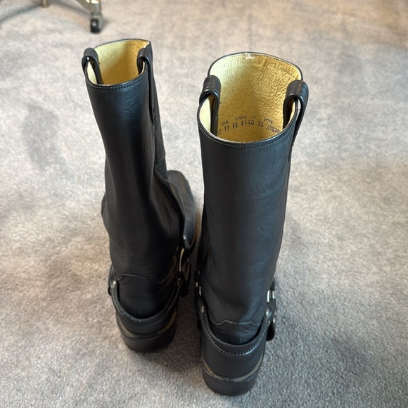 Rudel Co. Men’s Black Leather Knoxx Motorcycle Tall Boots 11 - Picture 5 of 10